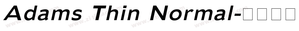 Adams Thin Normal字体转换